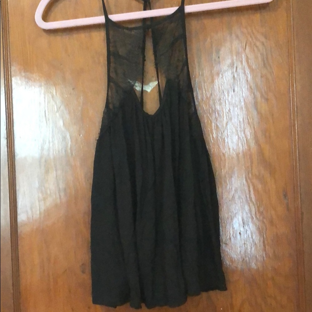 Black tank top